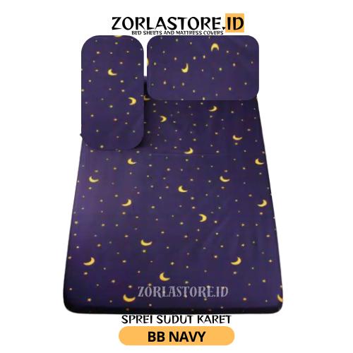 Gambar Sprei 90x180x10 - Sprei 90x180 Tinggi 10cm - bb navy dari Zorlastore.id undefined Tokopedia