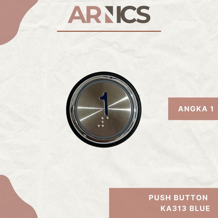 Gambar Push Button KA313 push button biru blue / Elevator Push Button / Push Button Lift - Angka 1 dari Arnics undefined Tokopedia