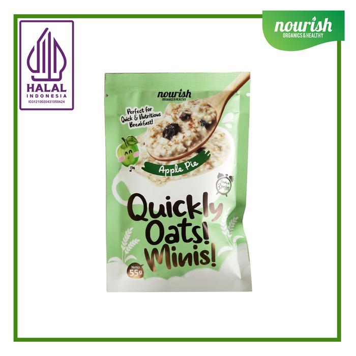 Gambar Quickly Oats! Minis! Instant Oatmeal Apple Pie Sachet 55gr dari Nourish Indonesia undefined Tokopedia