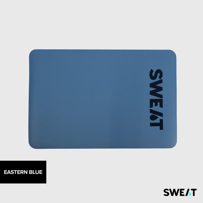 Gambar SWEAT MINIATURE PU RUBBER YOGA MAT | MATRAS YOGA MINI UNTUK LUTUT - Eastern Blue dari SWEAT.ID undefined Tokopedia