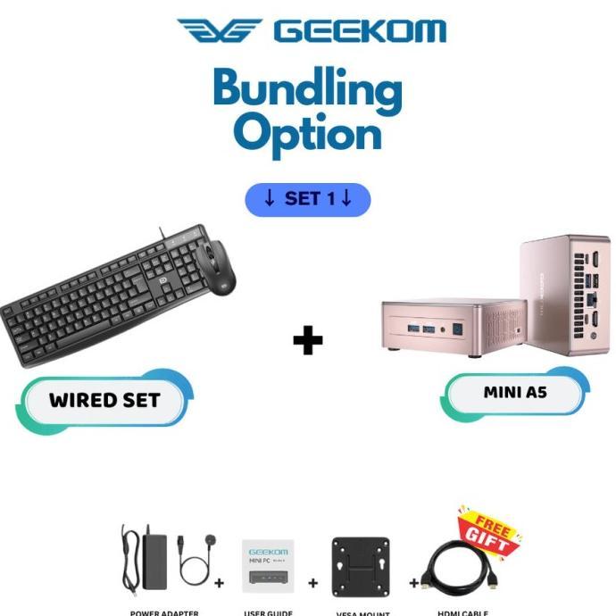Gambar terbaru GEEKOM Mini A5 Mini PC AMD Ryzen 7 5800H 32GB RAM 512GB SSD Windows 11 - Bundle Wired, Ryzen 7 5825U dari Fantech Official Shop undefined Tokopedia
