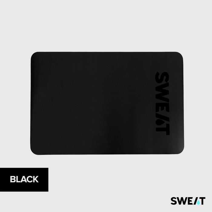 Gambar SWEAT MINIATURE PU RUBBER YOGA MAT | MATRAS YOGA MINI UNTUK LUTUT - Black dari SWEAT.ID undefined Tokopedia