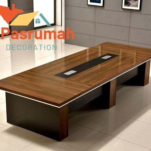 Gambar MEJA MEETING | MEJA RAPAT | MEETING TABLE/MEJA RAPAT BESAR/MEETING TABLE  PREMIUM CUSTOM - 400x120 dari pasrumah.id undefined Tokopedia