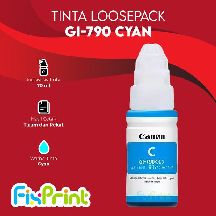 Gambar TINTA PRINTER CANON G1010 G2010 G3010 G1000 G2000 BLACK & COLOR - CYAN TANPA BOX dari FixPrint Plus undefined Tokopedia