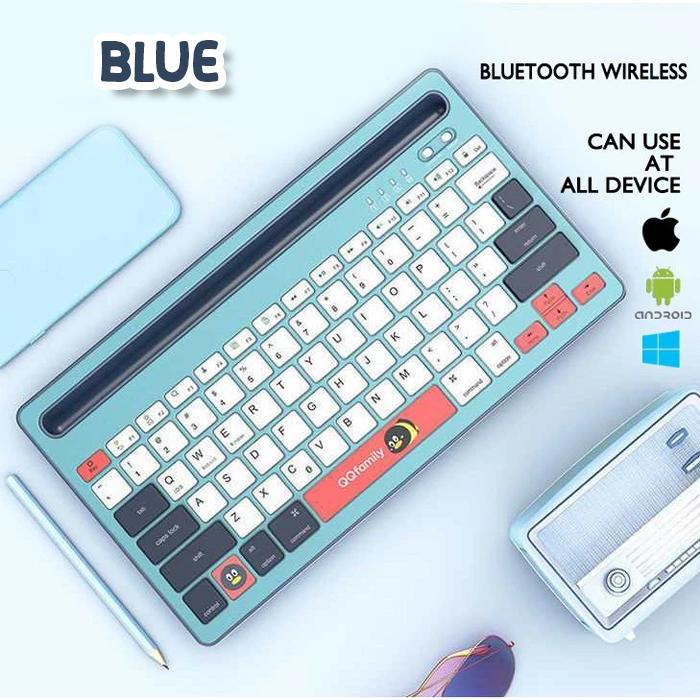 Gambar ( 2in1 KEYBOARD & STAND ) for Samsung Galaxy Tab S10 S10+ S9 S9+ S8 S8+ S7 S7+ Plus FE S6 Lite S5e S4 S3 S2 Wireless Bluetooth Blutooth Keyboard Keybord Kibord Standing Holder Tab Tablet Warna Candy Lucu Anak Kid Kids 2024 2023 2022 2021 2020 - Biru dari Forsakey Gadget Acc undefined Tokopedia