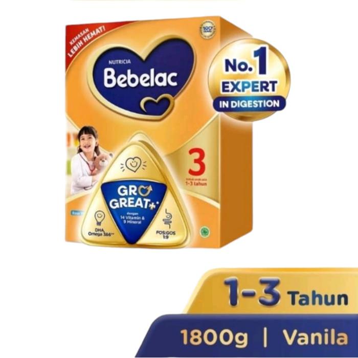 Gambar Bebelac 3 Jumbo Susu Rasa Vanila dan Madu 1800 gr - Vanila dari Chika Barokah Shop undefined Tokopedia
