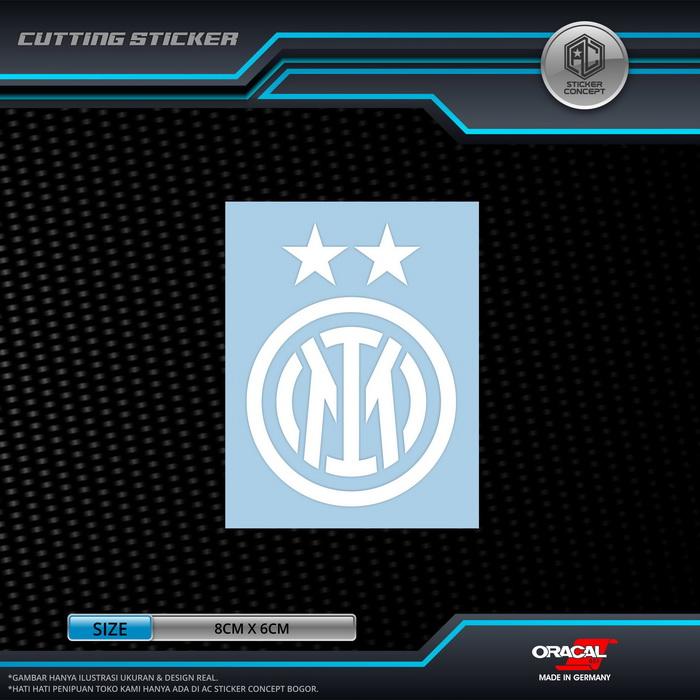 Gambar Sticker Cutting Bola Inter Milan Stiker Mobil Motor Laptop - Putih dari AC Sticker Concept undefined Tokopedia