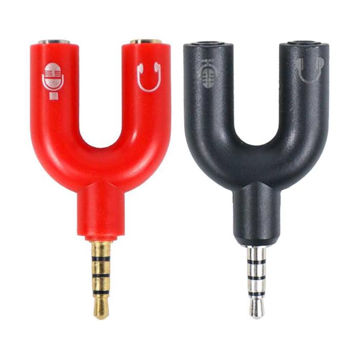 Gambar jack cabang / Spliter Audio Shape U 3.5mm to Headphone & Mic Y1136 dari YeYe ONLINE SHOP JAKARTA undefined Tokopedia