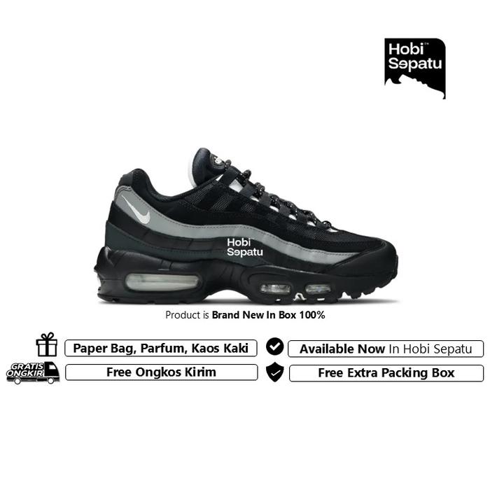 Promo Sepatu Nike Air Max 95 Essential Black Smoke Grey Brand New