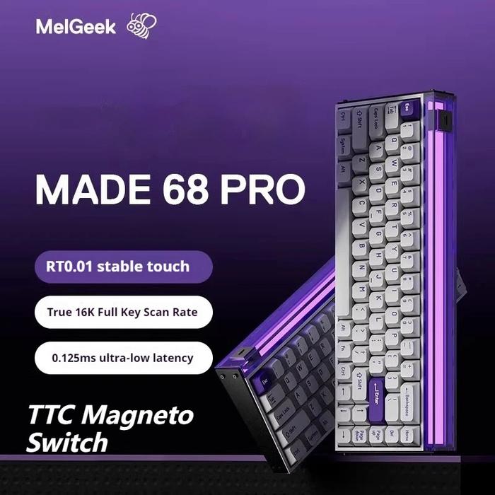Gambar MELGEEK MADE68 PRO Magnetic Axis Keyboard - Purple dari Vintage Last undefined Tokopedia