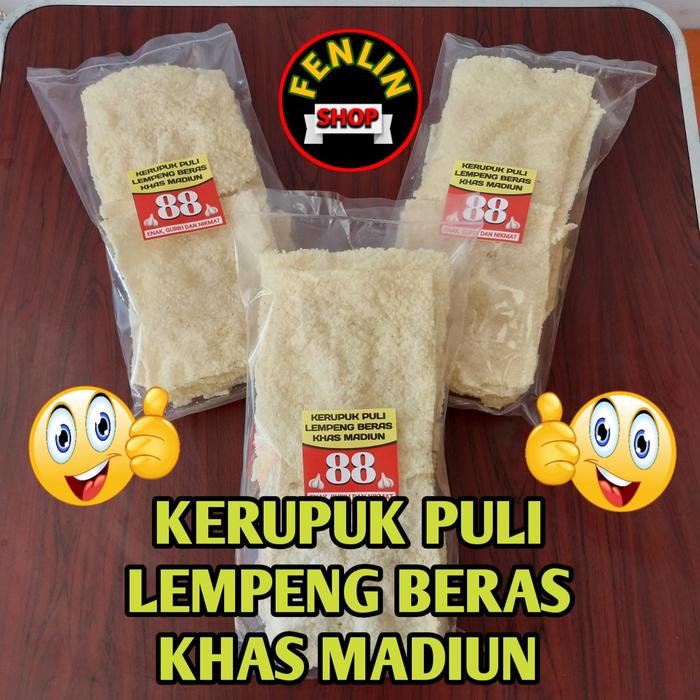 Gambar KERUPUK PULI LEMPENG BERAS KHAS MADIUN MATANG CAP "88" ( ISI 8 BJ ) dari FENLIN SHOP SBY undefined Tokopedia