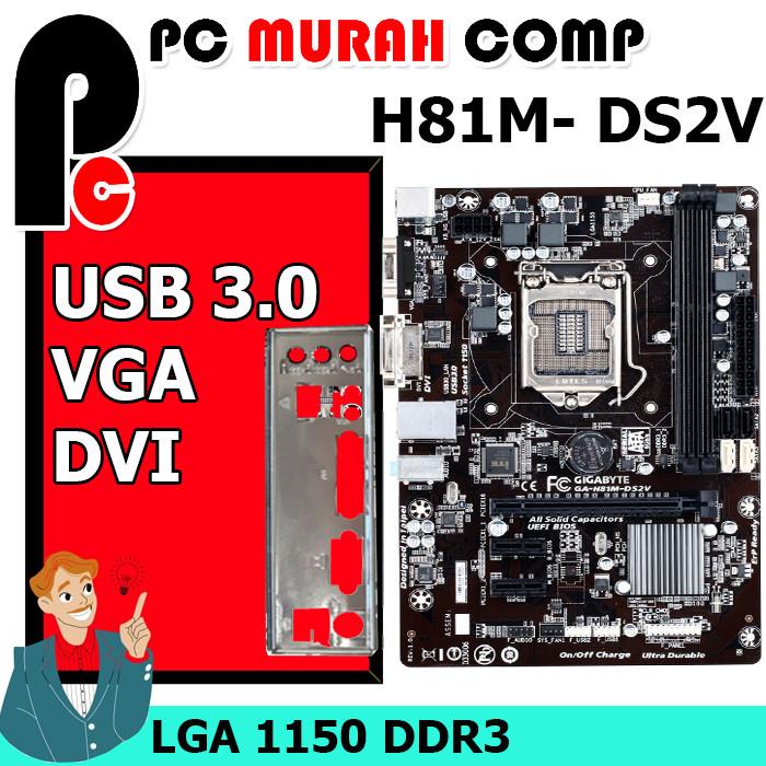 Gambar Mobo Mainboard Intel LGA 1150 H81 Onboard 2 Slot Ram - Giga DS2V dari Pc Murah Comp undefined Tokopedia