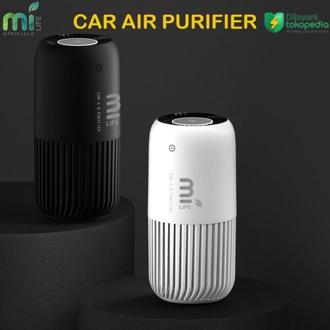 Gambar MILIFE PORTABLE CAR AIR PURIFIER HEPA FILTER CADR WITH PM 2.5 RGB - BLACK dari lakobus undefined Tokopedia