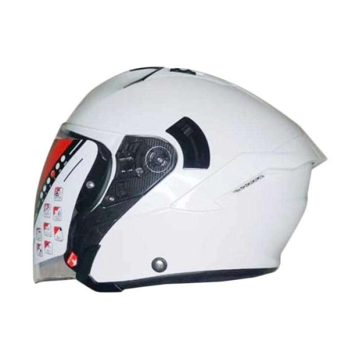 Jual HELM KYT NFJ SOLID WHITE HELM HALF FACE Jakarta Utara Ajm