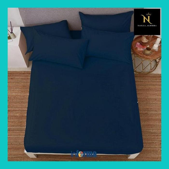 Gambar Nailla* Informa Linotela Seprai Katun Fitted Sprei Polos Lava Seprai Aesthetic Seprei Sheet Bed Sheet Aksesoris Tempat Tidur - 120x200x35cm dari Nailla_Aldirra undefined Tokopedia