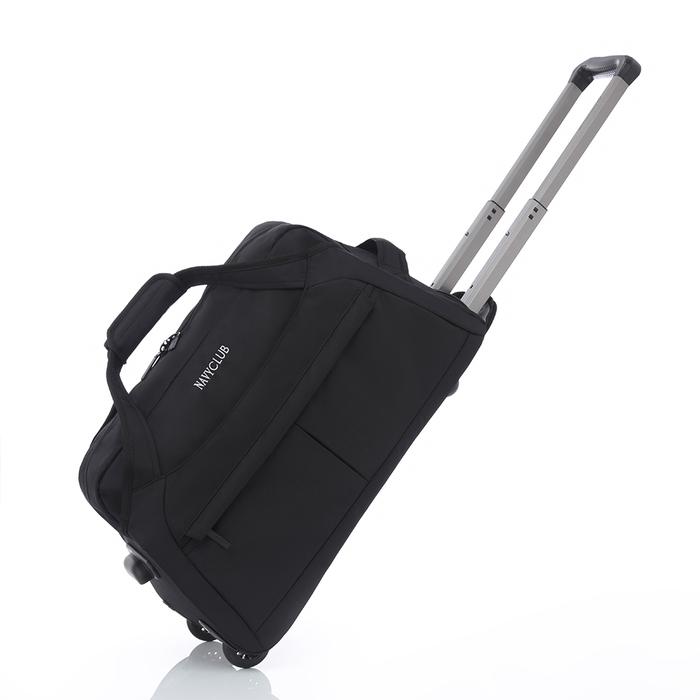 Gambar Travel Bag Trolley Navy Club Graneta - Duffle Bag Tas Pakaian Tas Pria Wanita - Hitam dari Navy Club undefined Tokopedia