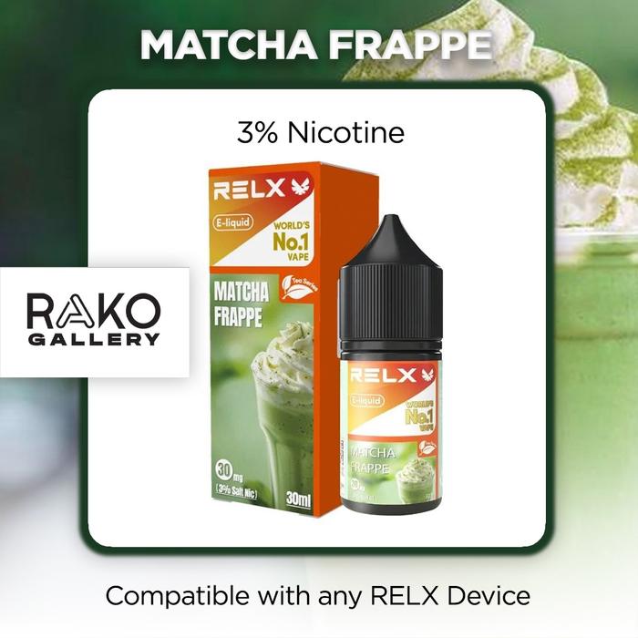 Gambar RELX Liquid Saltnic 30ml All Flavors - Matcha Frappe dari Relx Gallery Mega Kuningan undefined Tokopedia