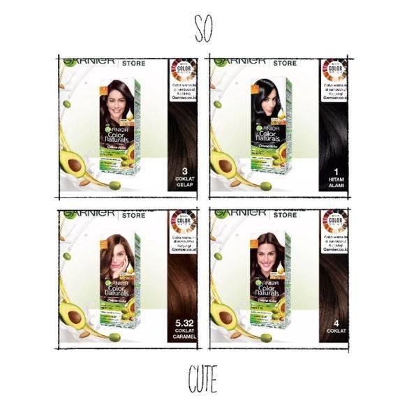 Gambar Termurah !! GARNIER Color Natural Hair Color CAT SEMIR RAMBUT HITAM Coklat Caramel - Rasberry, GARNIER dari SURAI INDAH undefined Tokopedia
