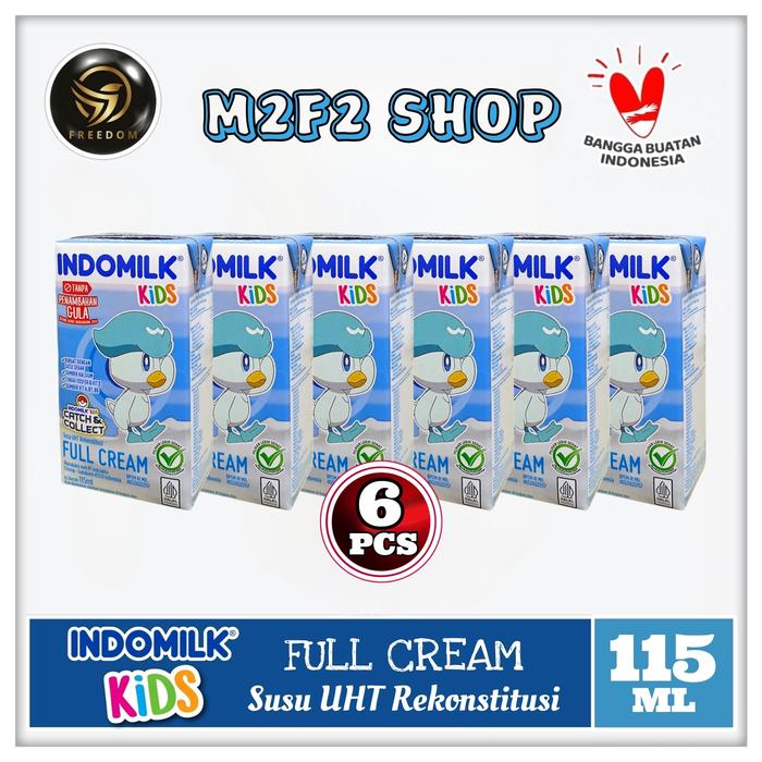 Gambar Susu Indomilk Kids Kotak UHT Full Cream - 115 ml (Harga 6 Pcs) dari M2F2 Shop - Paseban undefined Tokopedia