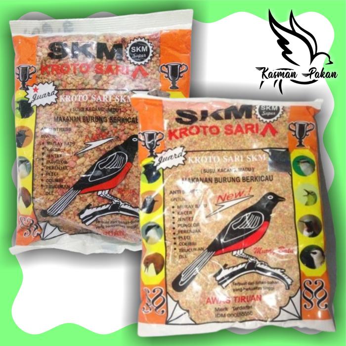 Gambar Pakan burung skm kroto sari voer pur kasar makanan burung murai kacer - Halus dari Kasman.Pakan undefined Tokopedia