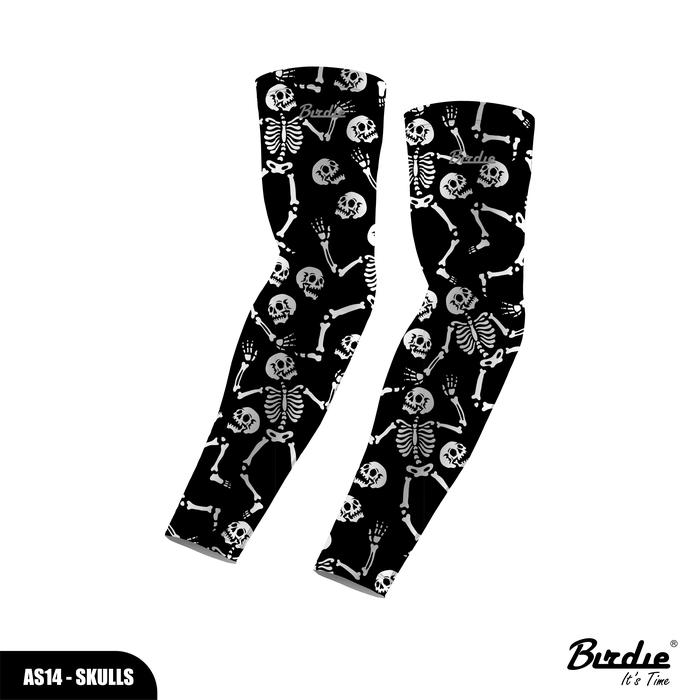 Gambar Manset Tangan Arm Sleeve Polyester Dry Quickly UV Protection AS-14 Birdie - Skulls, M dari Birdie Indonesia undefined Tokopedia
