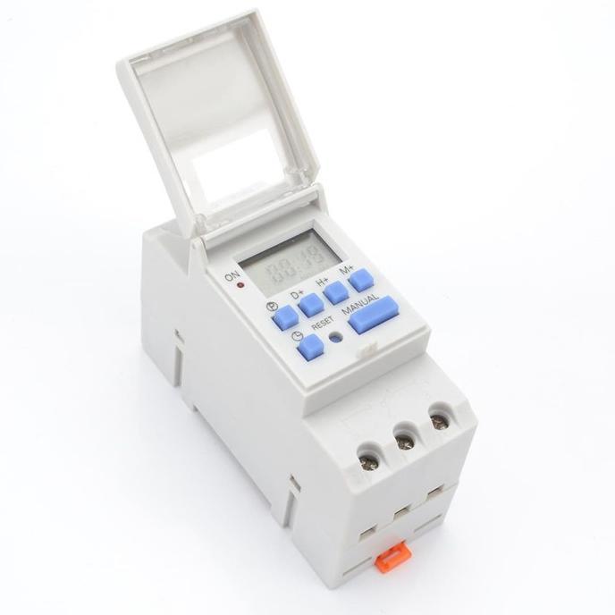 Gambar weekly digital timer 12v 24v 220v 16A programable timer mcb DIN rail - 12vdc dari Grand Factory Store undefined Tokopedia