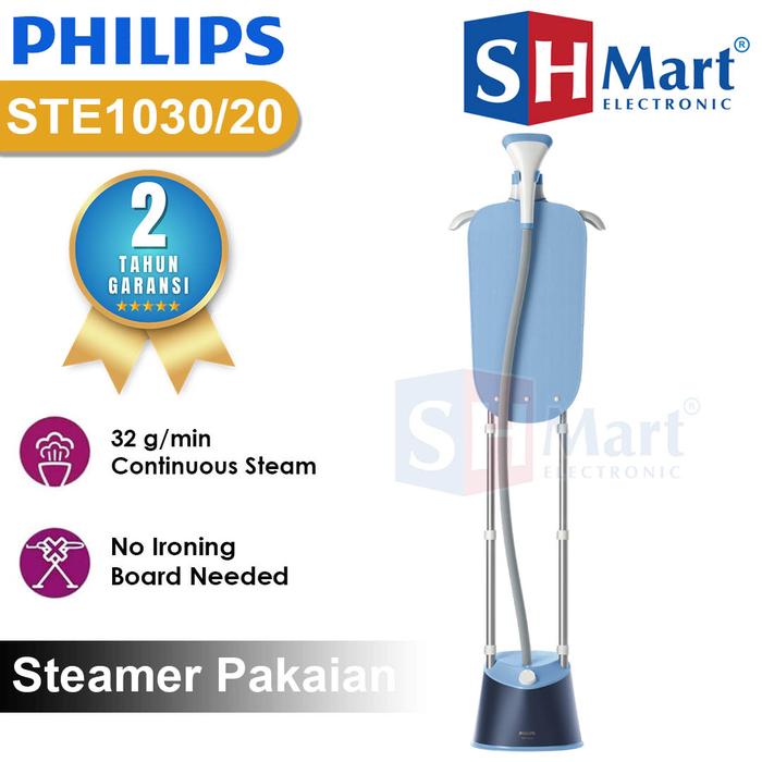 Gambar Philips Steamer Baju Setrika Uap Berdiri STE1030/20 / STE1010/75 / STE1020/40 Garansi Resmi Original - STE1030/20 dari SHMART ELECTRONIC undefined Tokopedia
