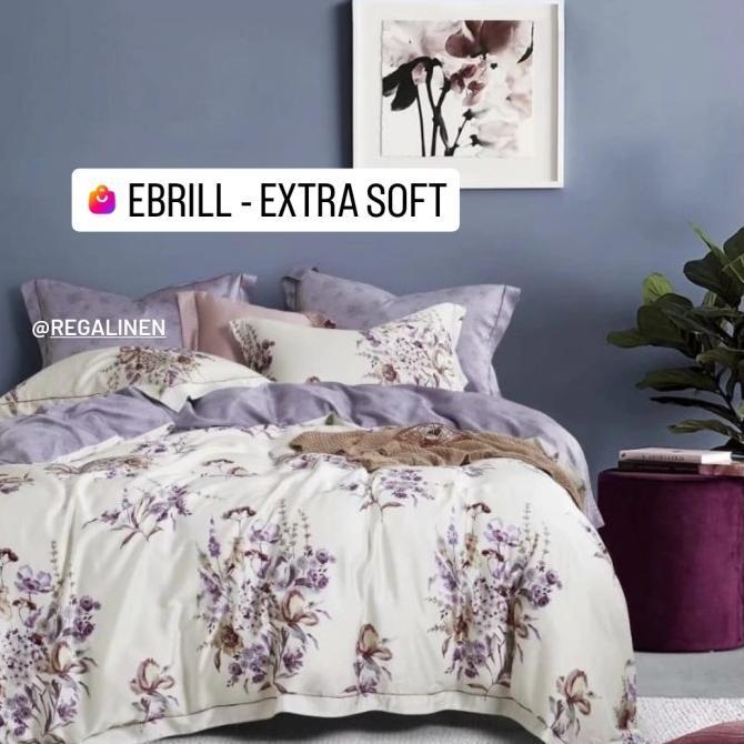 Gambar Sprei Tencel Lyocell Cellulose Fiber Extra Soft Series Regalinen Bedding 200X200 180X200 160X200 150X200 140X200 120X200 100X200 90X200 Seprai Bedcover Duvet Quiltcover Set Selimut Super Single Twin Queen King Extra King Custom Size 260X230 Purple Floral - Queen 160x200, Bed Sheet Set dari SHOWW- undefined Tokopedia