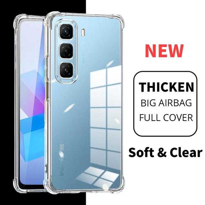 Gambar Case Infinix Hot 50 Pro Plus - Hot 50 5G - Hot 50 4G Softcase AIRBAG CRACK CLEAR CAMERA PROTECTION Casing Infinix Hot 50 - Hot 50 Pro Plus dari Drawacc undefined Tokopedia