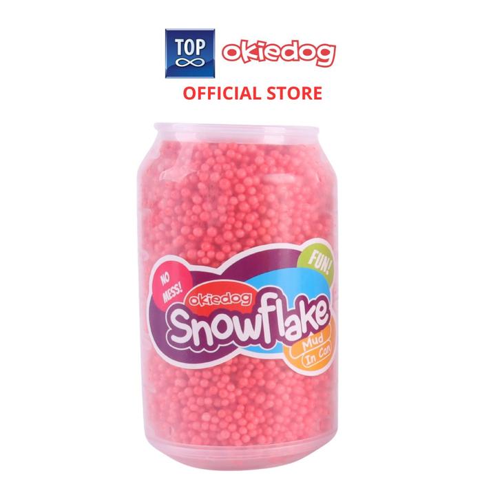 Gambar Okiedog Snowflake Mud In Can -  Mainan Sensorik Slime Squisy Anak-anak - RED dari Tosyen Okiedog undefined Tokopedia