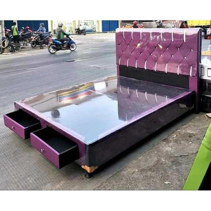 Gambar Divan Ranjang Tempat Tidur / Divan Modern / Risbang Best Seller Termurah Subang Bandung Tasikmalaya Bandung Garut Cianjur Cimahi Indramayu / Dipan kasur murah / Divaan kayu Minimalis - Laci, 120x200 dari Official Futura undefined Tokopedia