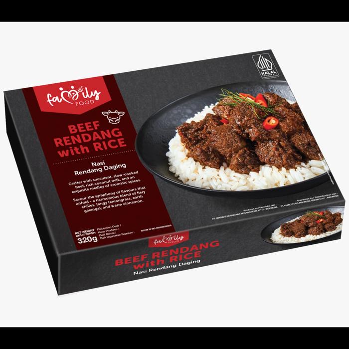 Gambar Makanan Siap Saji (Nasi Rendang Daging, Nasi Lada Hitam, Kare Ayam) - RENDANG DAGING dari Family Food Indonesia - Jakarta undefined Tokopedia