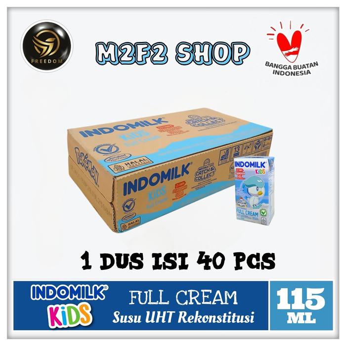 Gambar Susu Indomilk Kids Kotak UHT Full Cream - 115 ml (Harga Karton) dari M2F2 Shop - Paseban undefined Tokopedia