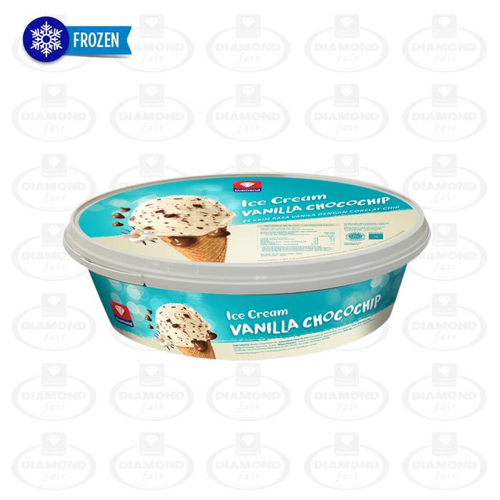 Gambar DIAMOND ICECREAM DIAMOND 700 ml  ~ - VANILA CHOCOCIP dari DIAMONDfair-Mini undefined Tokopedia