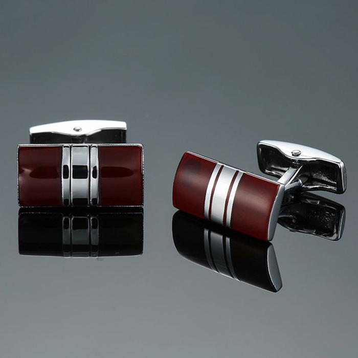 Gambar TOMMY CUFFLINK - kancing manset kancing lengan kemeja - 18 RED SLVSTRIP dari Toko 1973 undefined Tokopedia