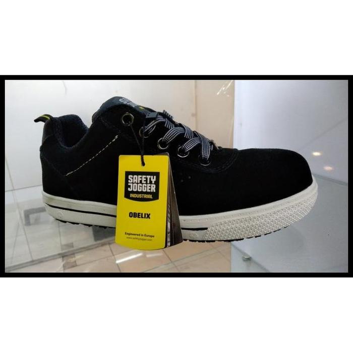 Gambar Sepatu Safety Jogger Obelix (Black) S3 Original Terlaris|Best Seller - Hitam, 39 dari MELINE MALL undefined Tokopedia