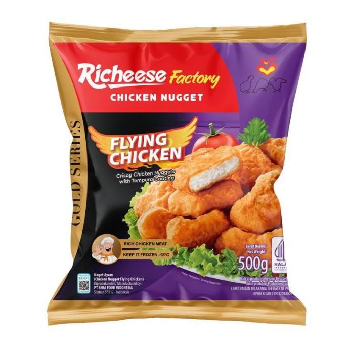 Gambar Paling dicari NUGGET RICHEESE FACTORY FLYING CHICKEN GOLD SERIES 500GR HALAL - FLYING CHICKEN dari Toko baruijo undefined Tokopedia