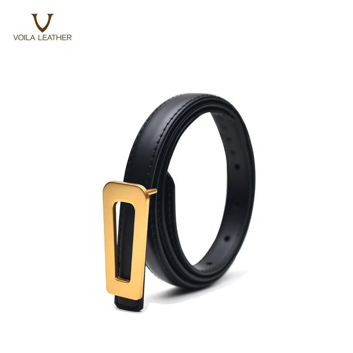 Gambar Ikat Pinggang Belt Wanita Kulit Asli Voila Bernice - Black dari Voila Leather undefined Tokopedia