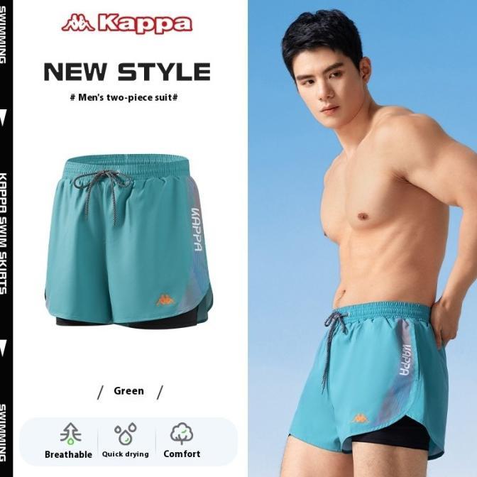 Jual TERBARU Kappa Speedos Men 2024 new double-layer swimming