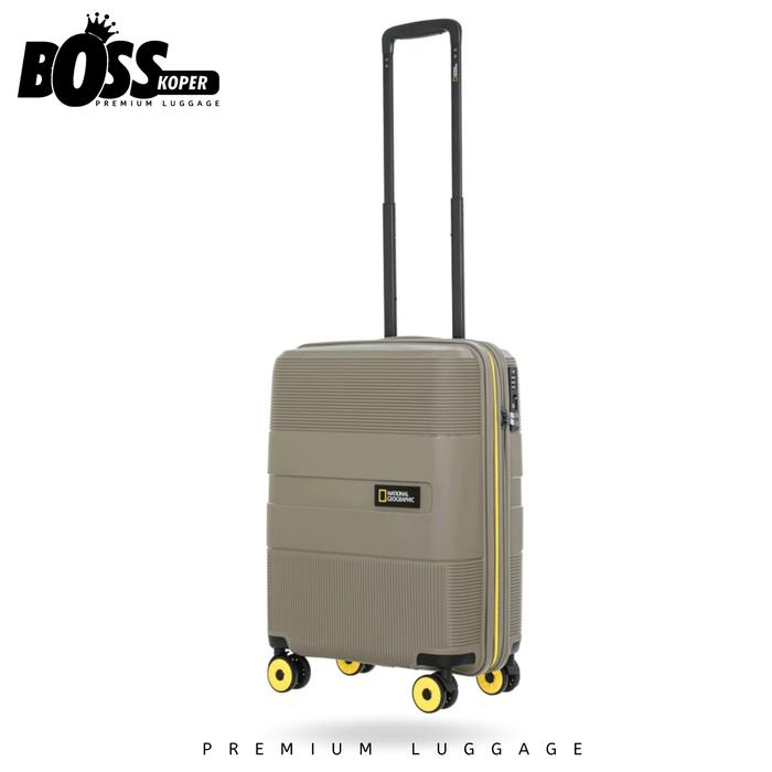 Gambar Koper NATIONAL GEOGRAPHIC 20 Inch Cabin Hardcase Kuat Expand Original - Sand cavern dari Boss Koper undefined Tokopedia