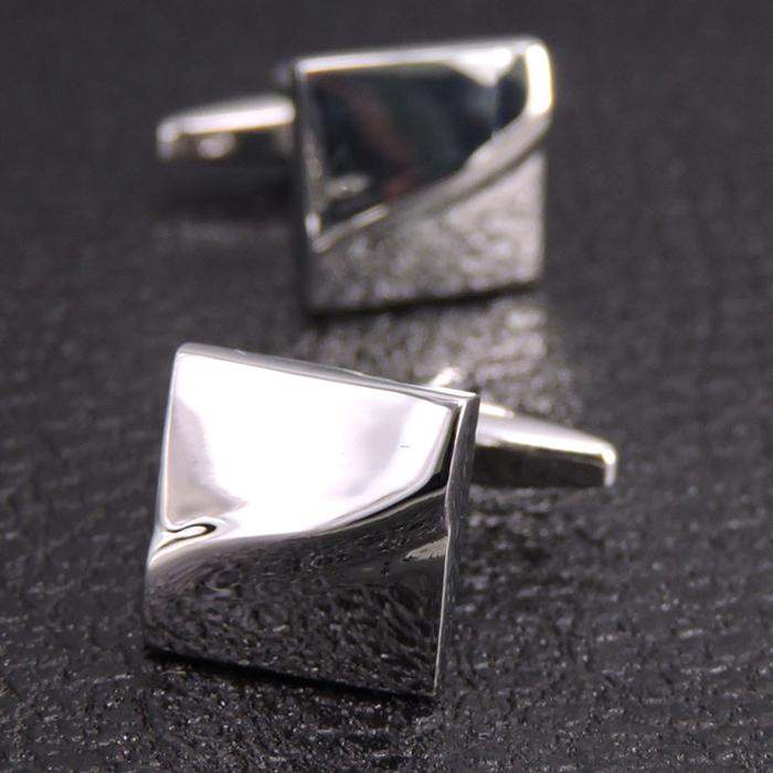 Gambar TOBIAS CUFFLINK - kancing manset kancing lengan kemeja - 10 SILVER WAVES dari Toko 1973 undefined Tokopedia