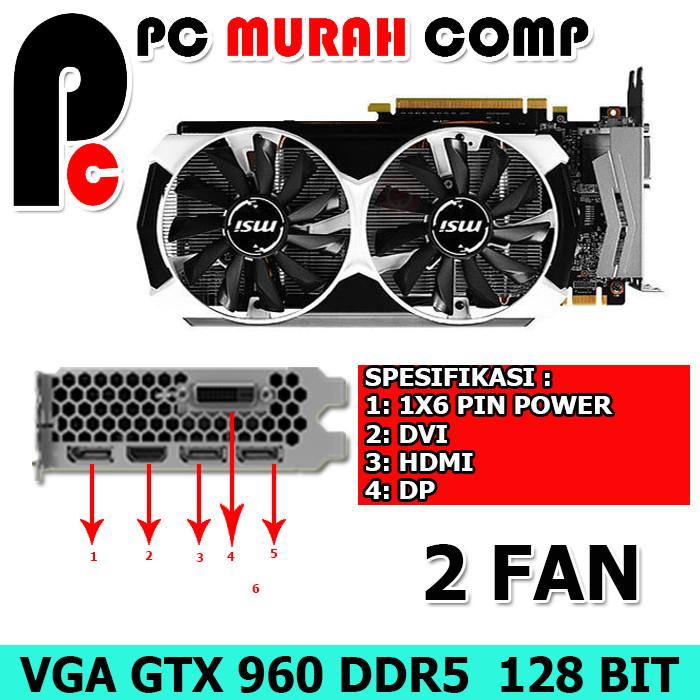 Power Geforce Gtx 960 Ti Jual VGA NVIDIA Geforce MSI GTX 960