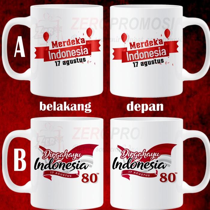 Gambar Souvenir Mug 17 Agustus - mug merah putih - design 3, B dari Zeropromosi undefined Tokopedia