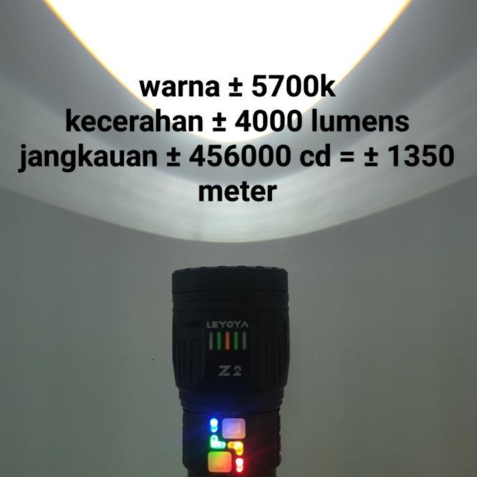 Gambar Leyoya Z2 40 wat 3000 Lumens Senter Super Terang - 5700k dari Official Iska undefined Tokopedia