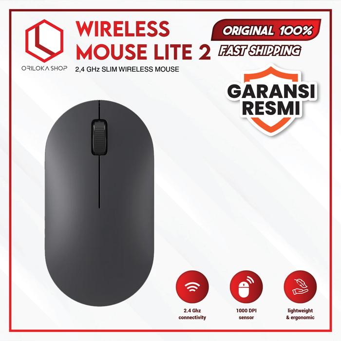 Gambar Xiaomi Mi Wireless Mouse Lite 2 Microswitch TTC 2,4 GHz - Garansi Resmi - Black dari Oriloka Shop undefined Tokopedia