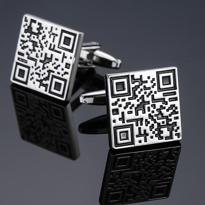 Gambar TOMMY CUFFLINK - kancing manset kancing lengan kemeja - 06 SILVER QR dari Toko 1973 undefined Tokopedia