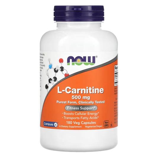 Gambar NOW Foods L Carn Carnipure 500 mg 60 180 Veg Capsules Boosts Cellular Energy USA - 180 Vegecaps dari Bandoengbandoeng undefined Tokopedia