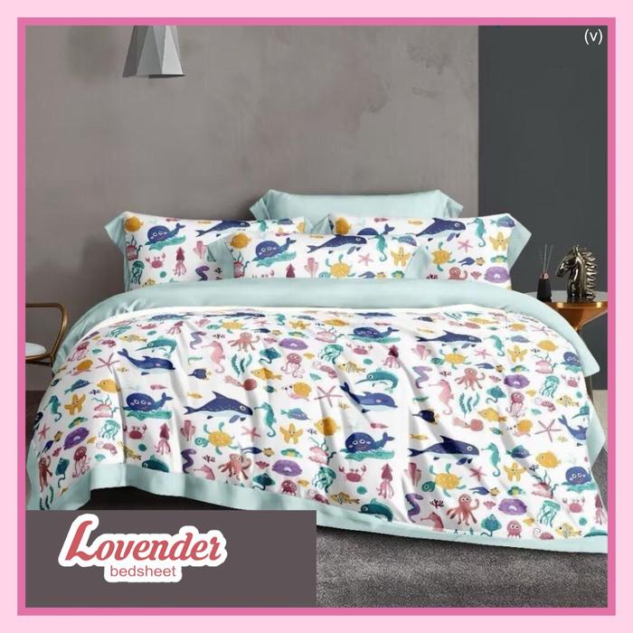 Gambar Kain Sprei katun Jepang " Motif anak -3" - 3 dari Lovender Bedsheet_NEW undefined Tokopedia