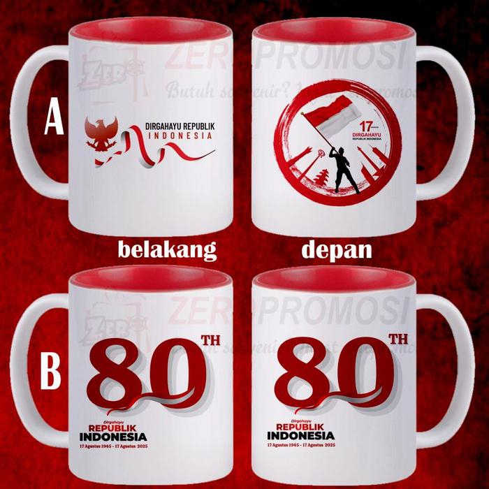 Gambar Mug Warna Dalam Merah 17 Agustus / Mug Merah Putih / Mug Merdeka - Desain 5, A dari Zeropromosi undefined Tokopedia