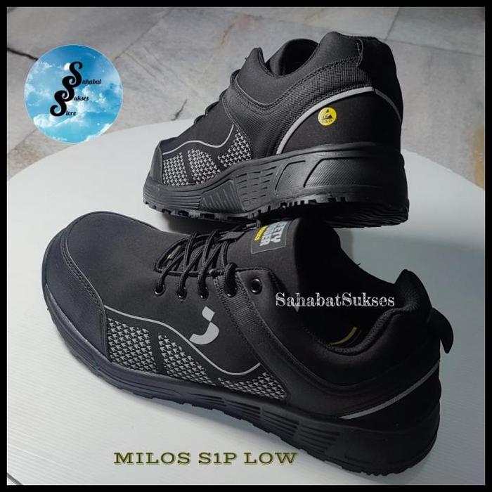Gambar Sepatu Safety Jogger Milos S1P Low Black Terlaris|Best Seller - Black, 39 dari MELINE MALL undefined Tokopedia
